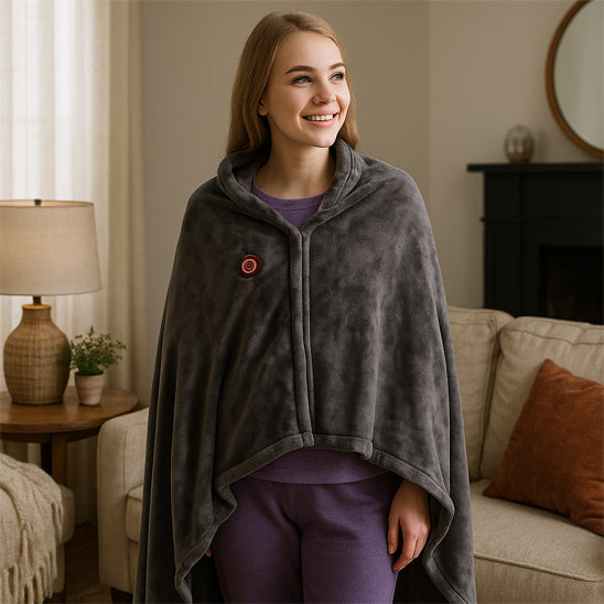 Poncho Chauffant Portable