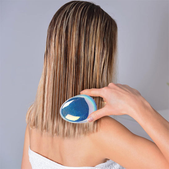 Mini Brosse à Cheveux Démêlante en Forme d'Oeuf