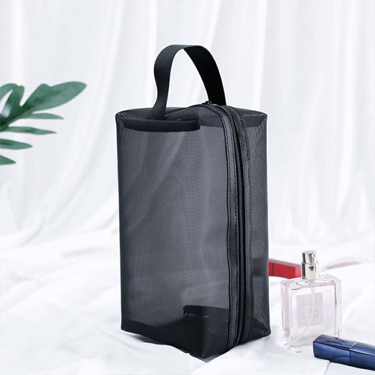Sac à Cosmétiques Transparent en Maille