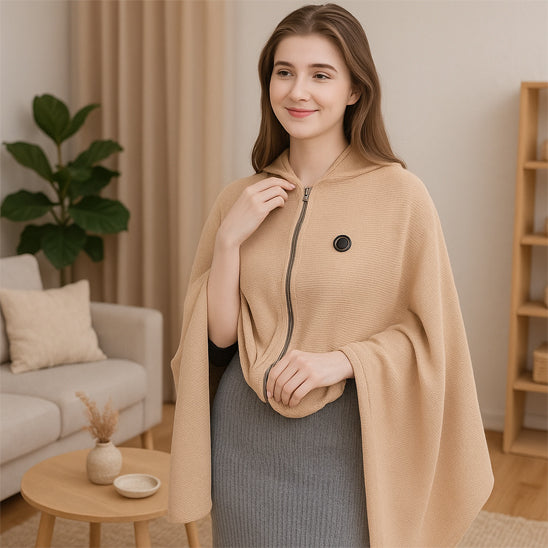 Poncho Chauffant Portable