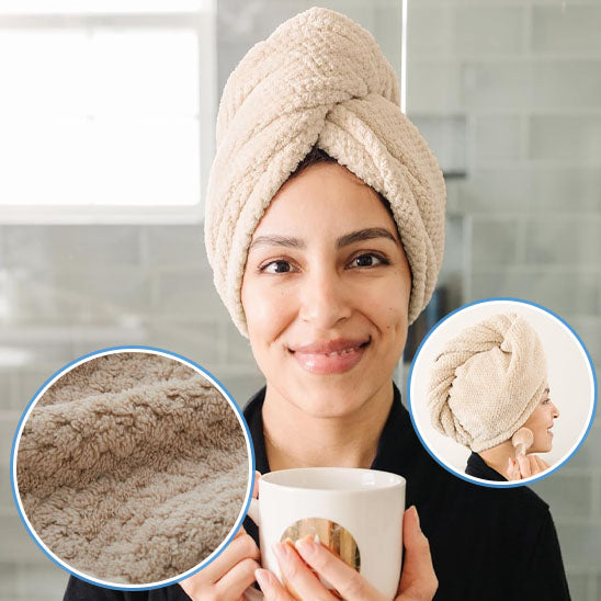 Serviette en Microfibre pour Cheveux