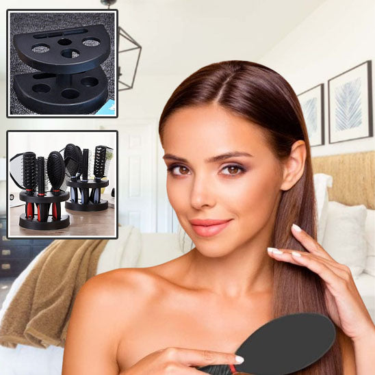 Ensemble de Brosses a Cheveux avec Support