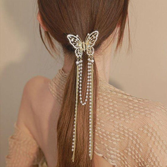 Papillon Perle Épingle à Cheveux Coréen