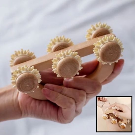 Rouleau de Massage en Bois pour le Corp