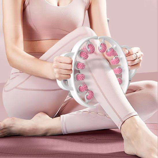 Masseur de jambes multifonctionnel à 12 roues