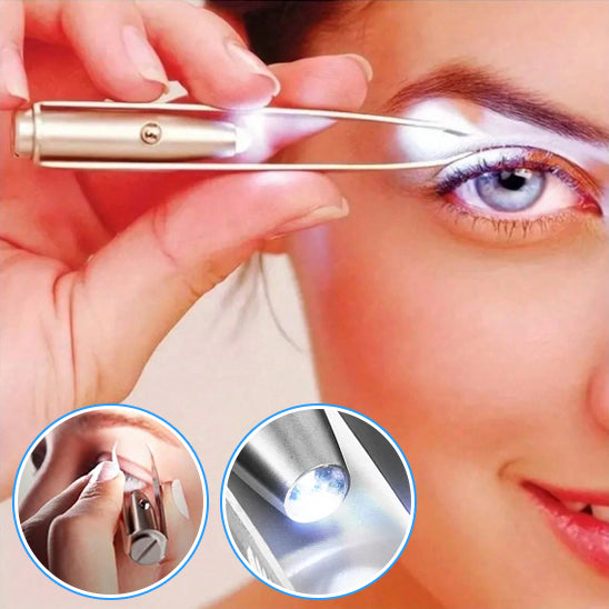 Pince à Sourcils Éclairée par LED