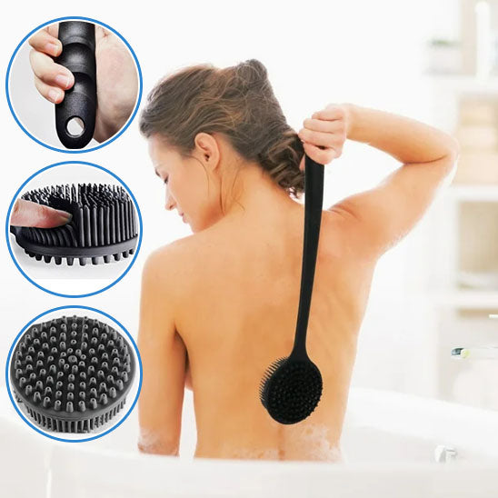 Brosse en silicone pour le dos
