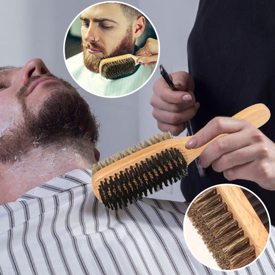 Brosse à Cheveux en Poils de Sanglier pour Homme