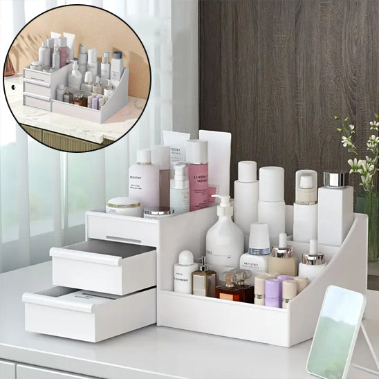 Boîte de Rangement de Maquillage de Table