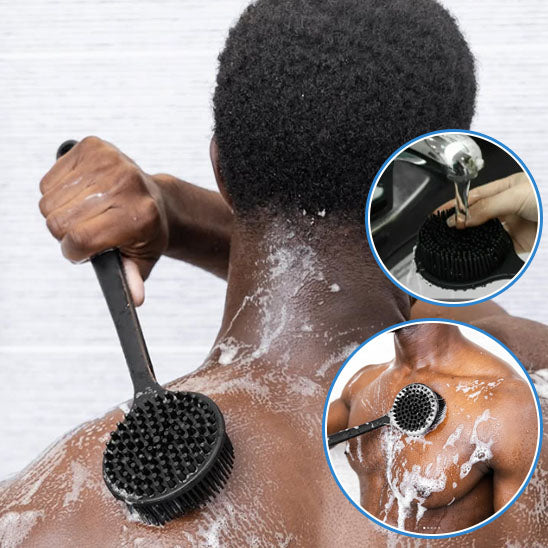 Brosse en silicone pour le dos
