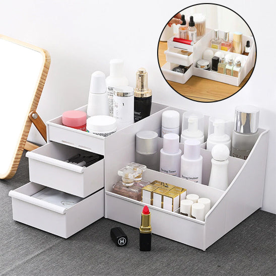Boîte de Rangement de Maquillage de Table