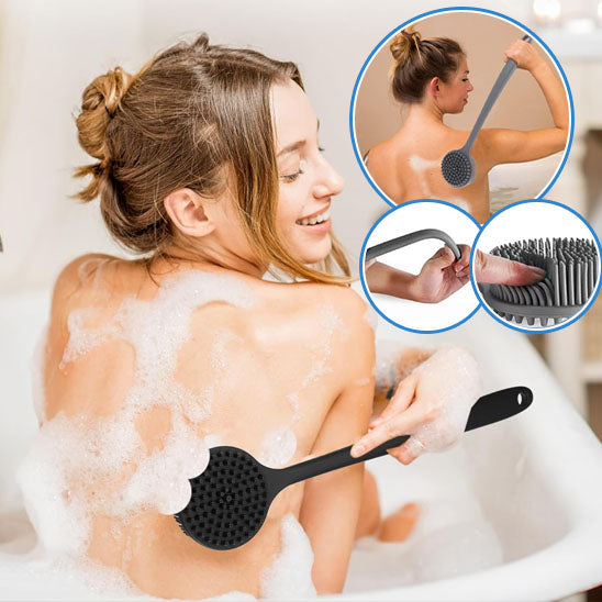 Brosse en silicone pour le dos